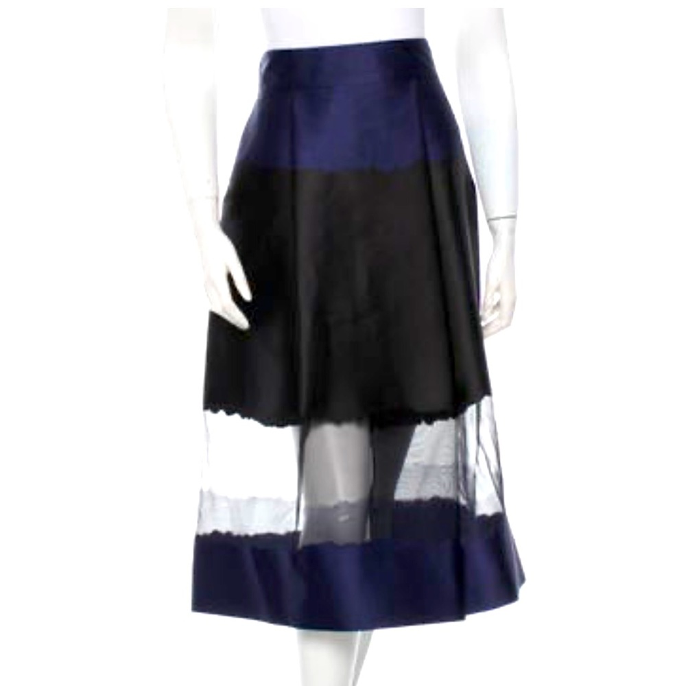 SportMax - Satin Midi Skirt w/Tags Designer Size IT40